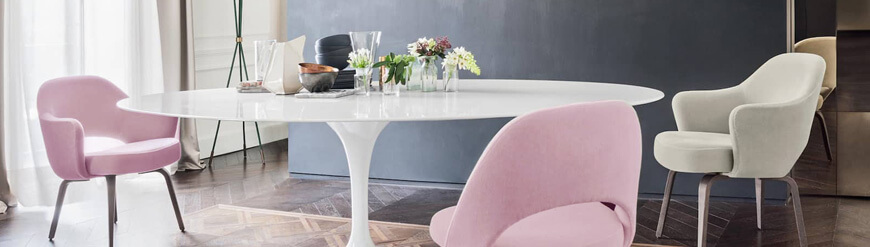 Mesas de diseño de Comedor ovaladas